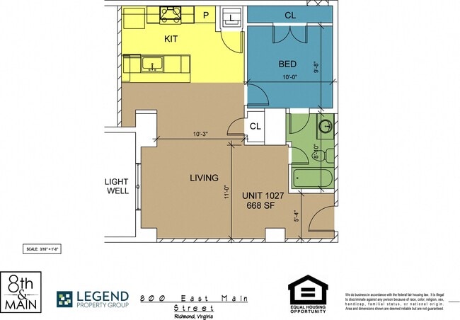 Floorplan - 8th and Main - All Utilities Included