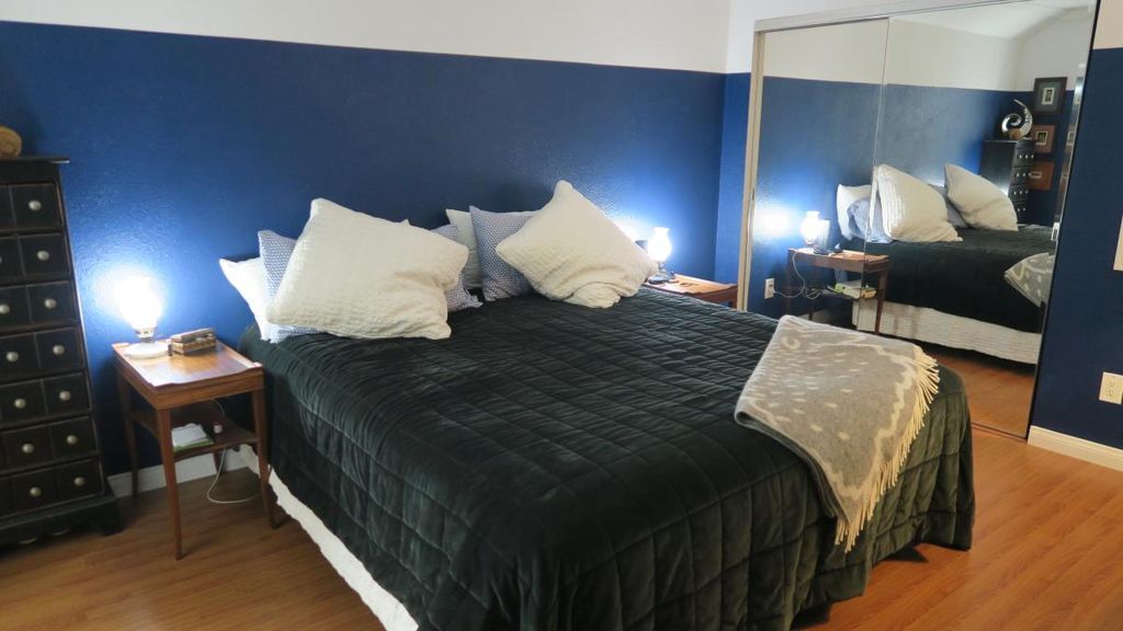 Master Bedroom has 2 mirrored closets; now painted neutral - 6111 Rancho Mission Rd