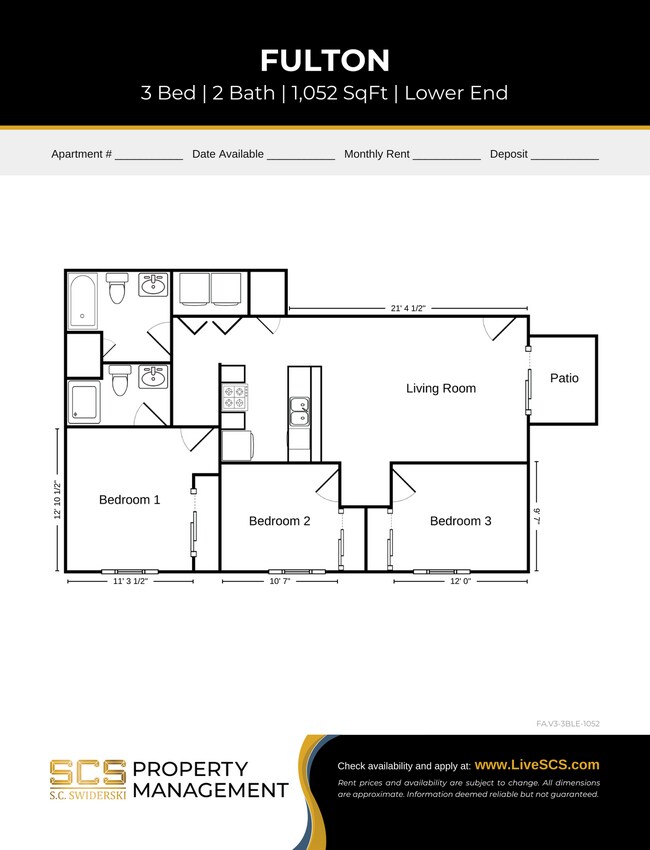 Floorplan - SCS Florence Apartment Community