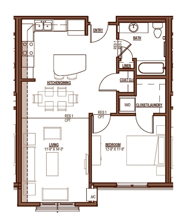 1BR/1BA - Bottineau Ridge