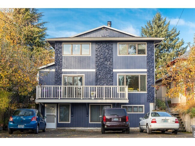 View of the building - Unit is the downstairs unit facing the street - 2171 NE Multnomah St