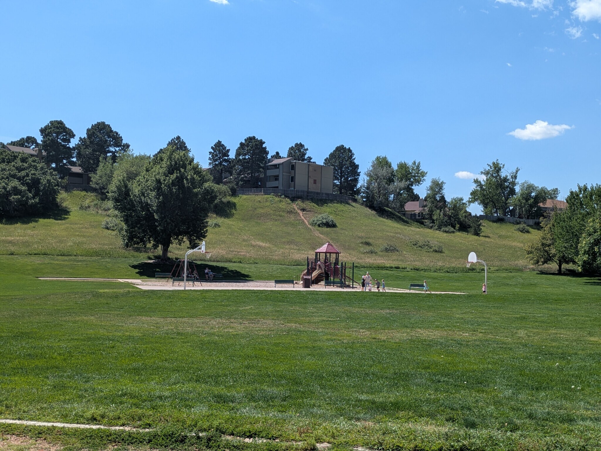 Playground and basketball court across the street - 3080 Capstan Way