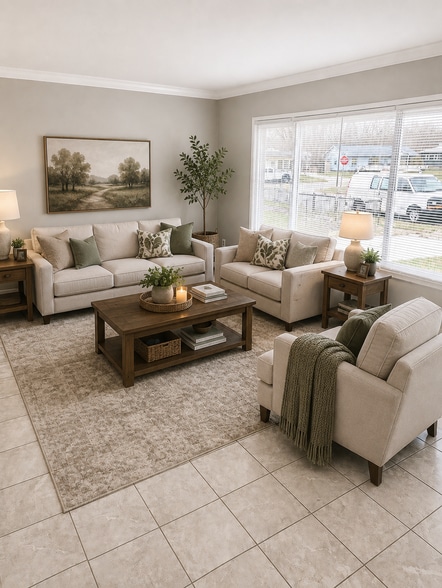 AI generated decor to show potential - 1201 Reedsdale Rd