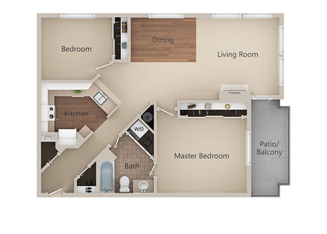 Floorplan - Metropolitan Place Apartments