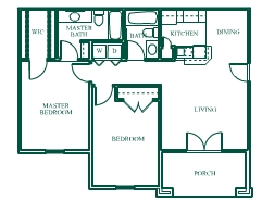 2BR/2BA - Kingsgate Apartments