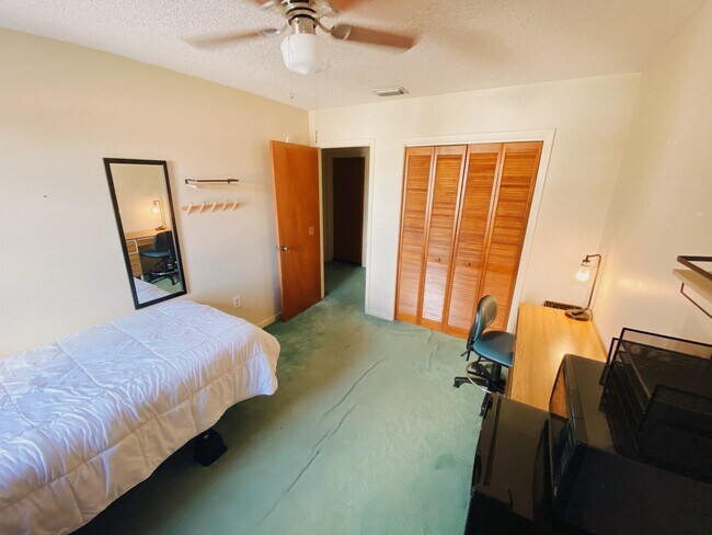 There is a normal 4ft x 2.5 ft closet with shelving for storage - 2512 SW 113th Ct