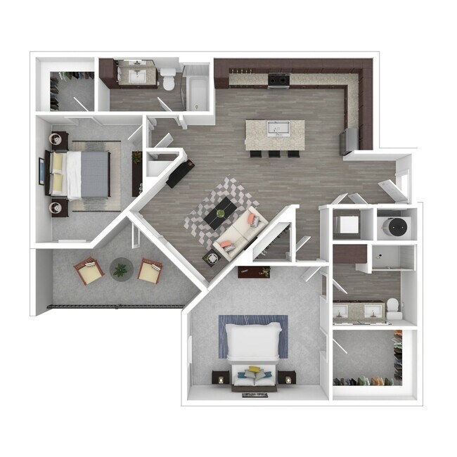 Floorplan - FIFTEEN51 Apartments of Lexington