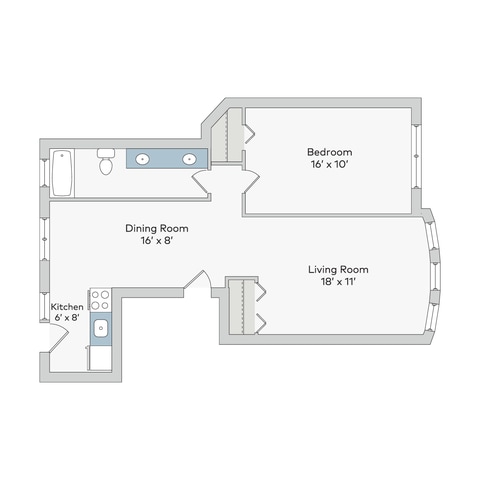 Floorplan - 5222-38 S. Drexel Avenue
