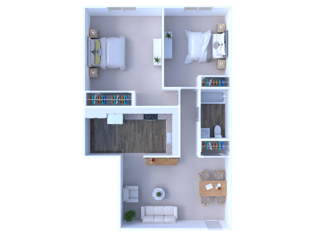 Beech Street 2 bedroom 2 bathroom - The Communities of Norris Hills at Buttonwood Street