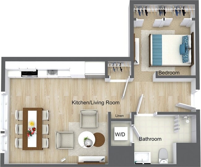 Studio 1 Bathroom - The Point at Weymouth