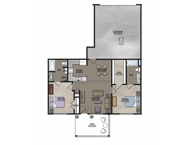 Floorplan - Flats at Greenway