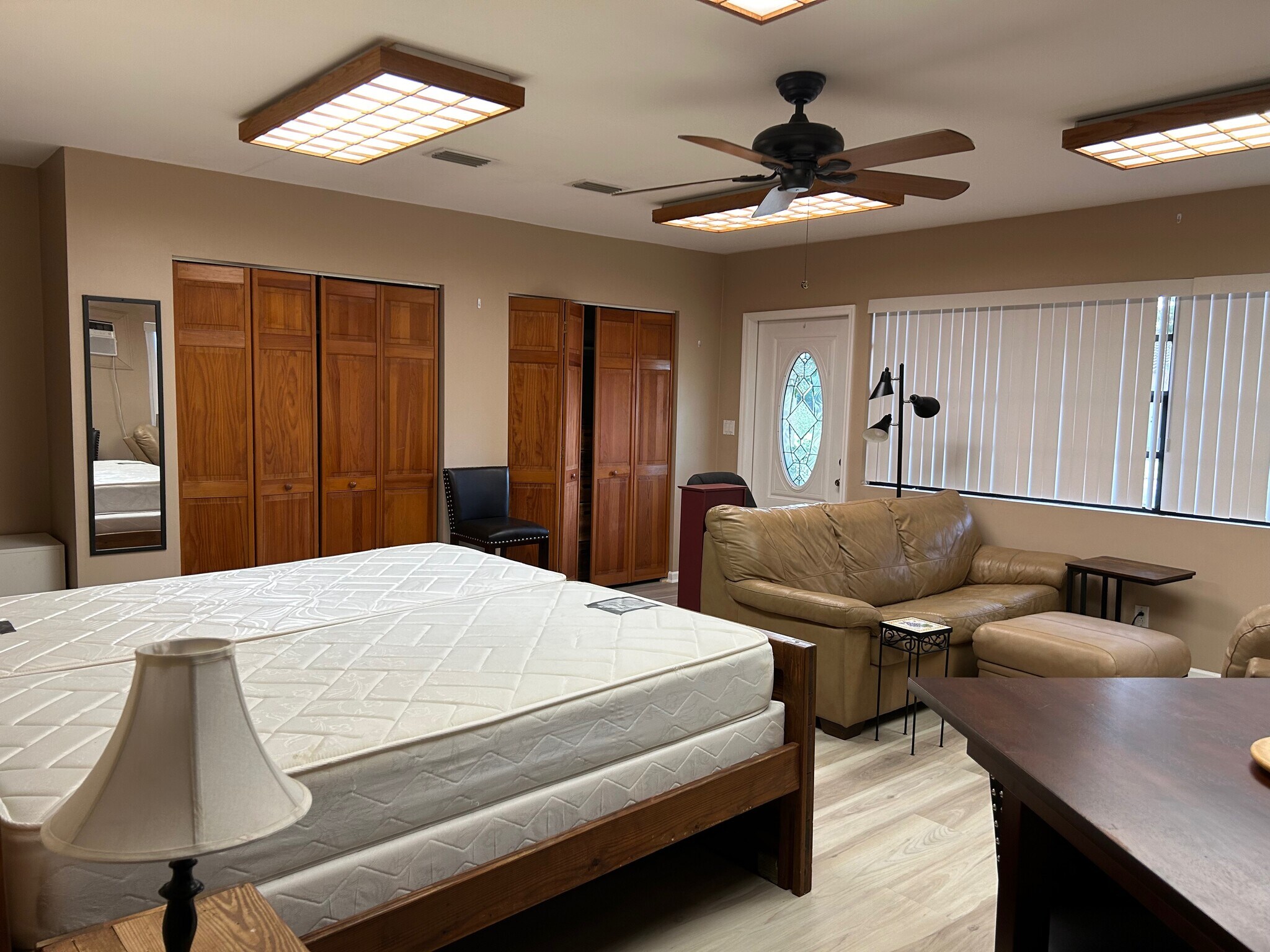 leather sofa sleeper and king bed - 630 NW 7th Ave