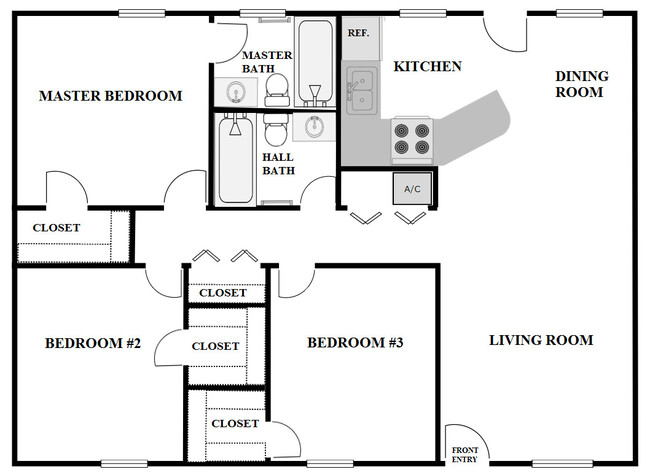 Floorplan - Sun Meadow Apartments