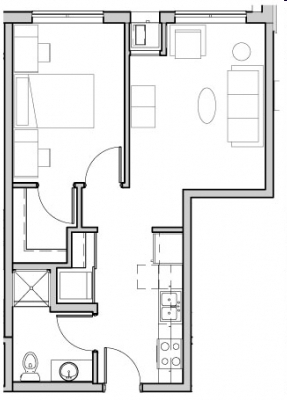 1BR/1BA - Yugo Minneapolis 412 Lofts