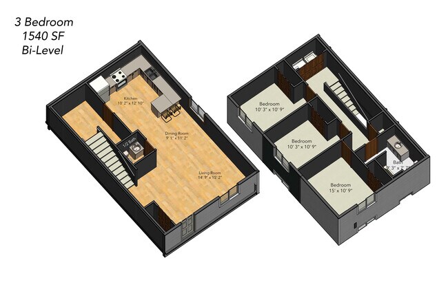 Floorplan - Creekside Townhomes