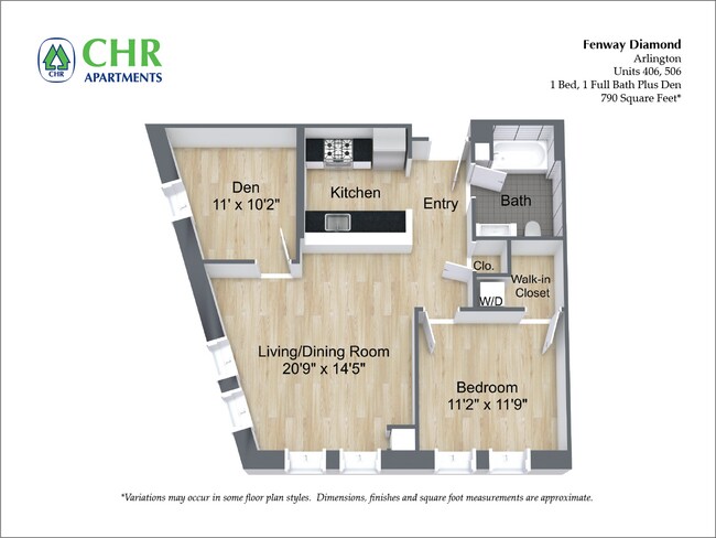 Floorplan - Fenway Diamond at 9 Miner Street