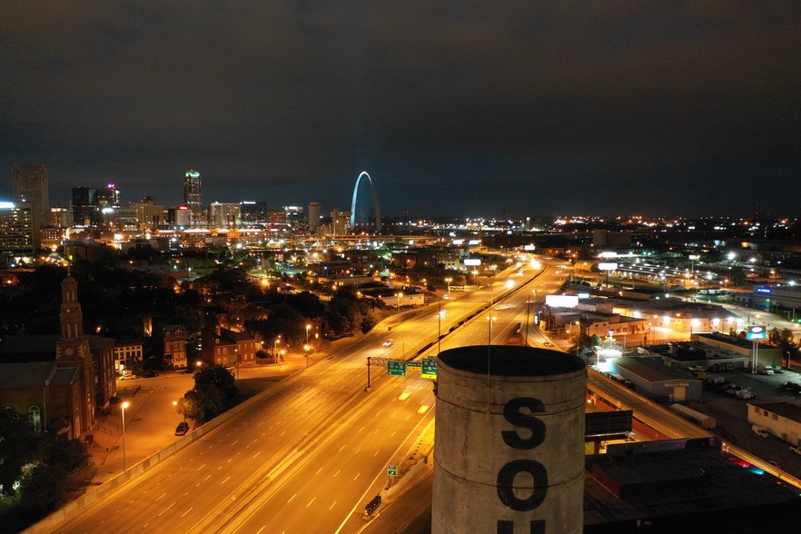 Arial view - Soulard Market Loft Apartments