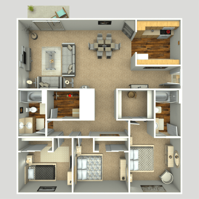 Floorplan - Riverview Apartments