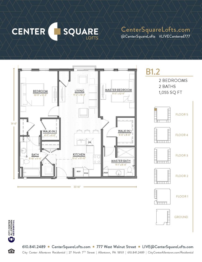 Floorplan - Center Square Lofts West