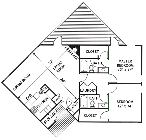 Plan D - Pinnacle Apartments