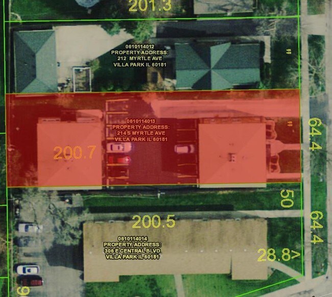 Aerial Photo - 214-218 S Myrtle Ave