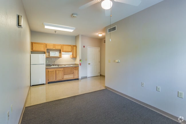 1 BR, 1 BA - 489 SF - Living Room - Whispering Knoll Independent Senior Living