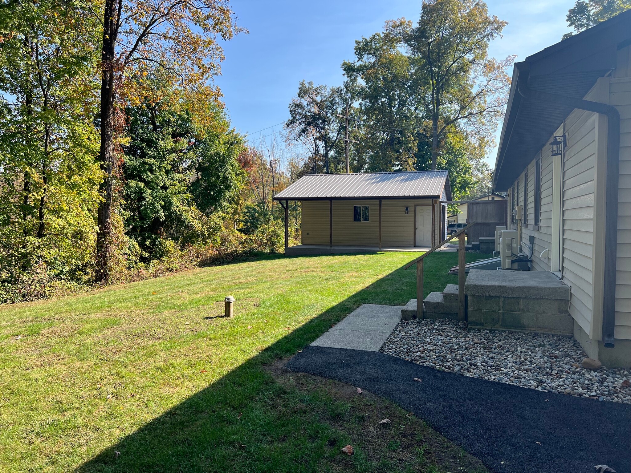 Backyard view. - 874 A Pleasant Ridge Rd