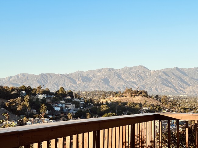 Deck view towards the Angeles National Forest - 4907 O Sullivan Dr