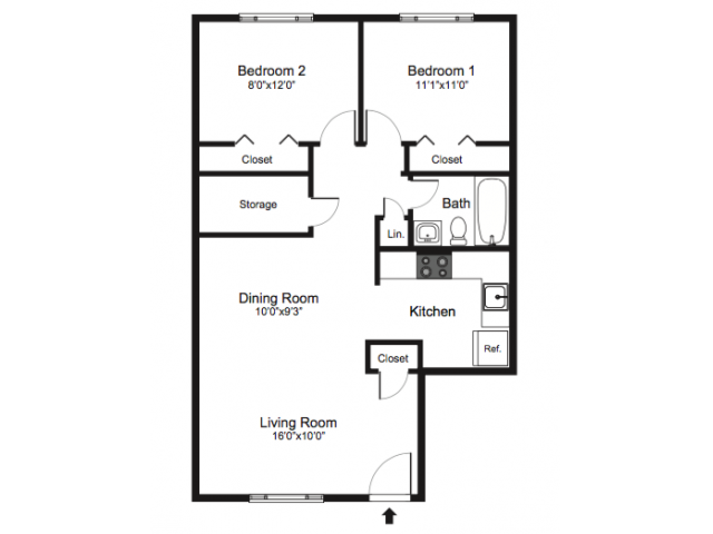 Two Bedroom - Mayflower Crossing Apartments