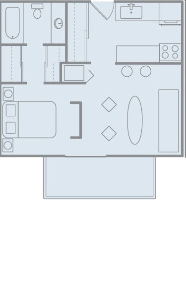 Studio - 2200 Gateway Oaks Dr