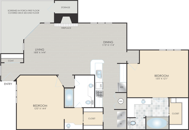 Floorplan - Park Place Apartments