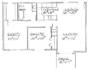 2BR 220.215 - 856 SqFt - Furman Western Hills