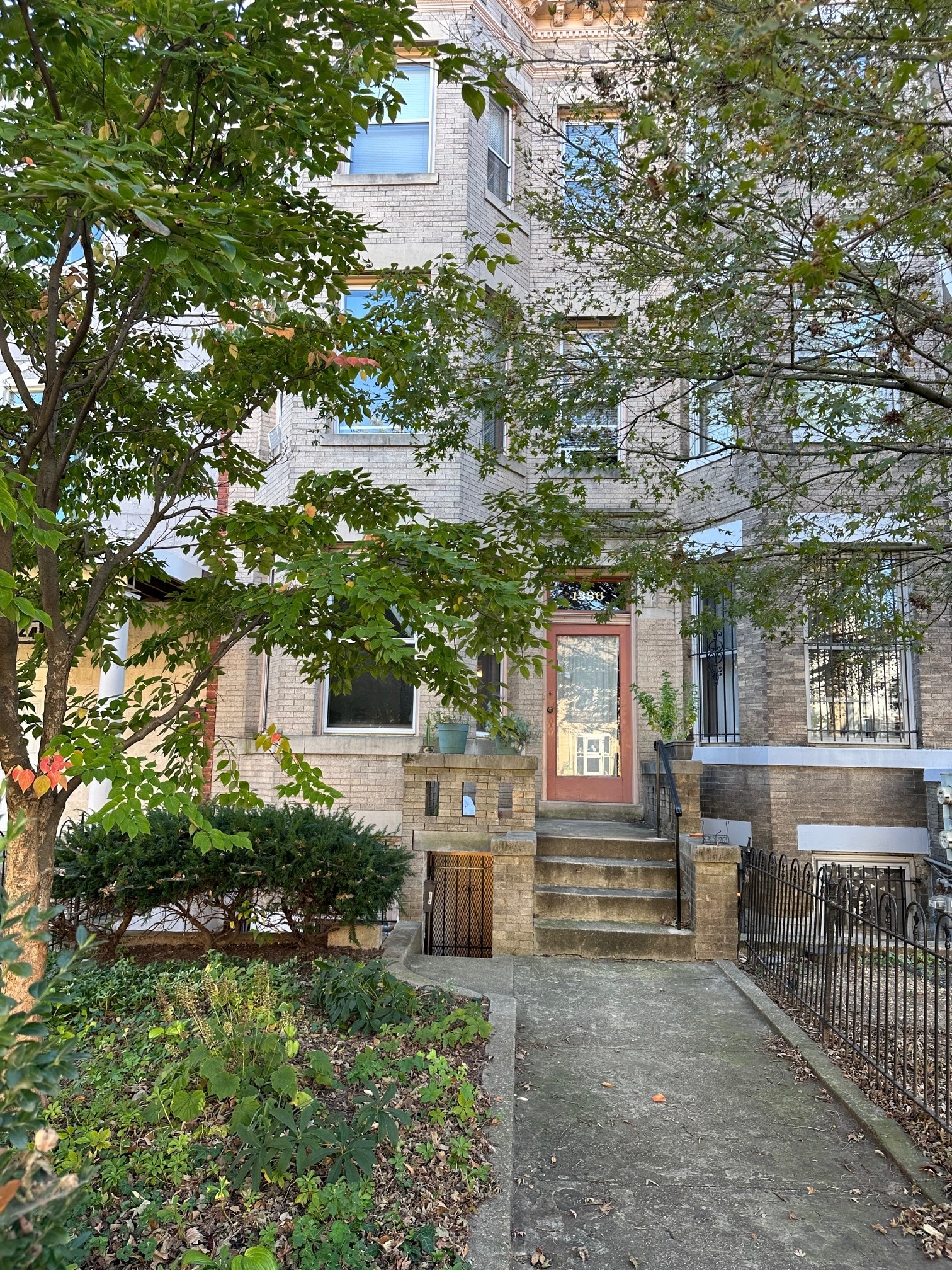 Front facade of home. Note bay. - 1336 Kenyon St NW