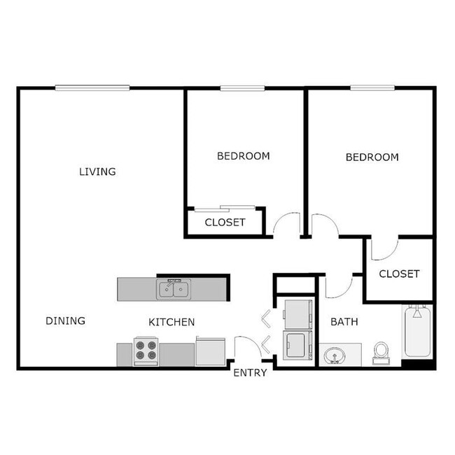 Floorplan - EAST WOODS APARTMENTS