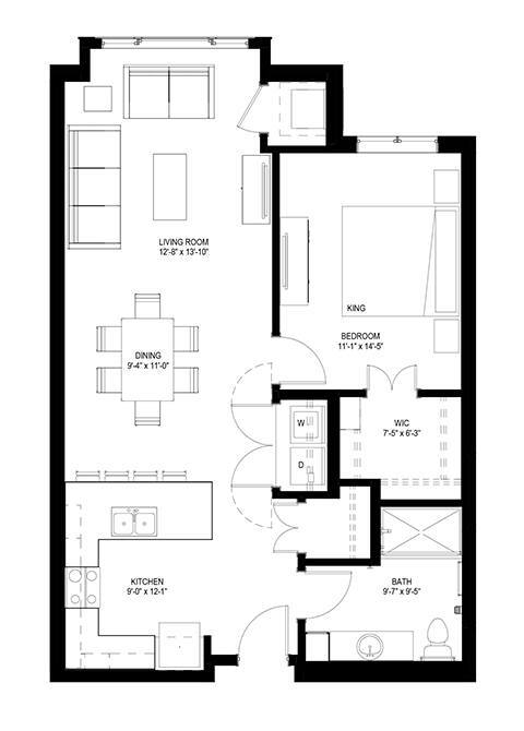 Floorplan - The Legends of Woodbury 55+ Apartments