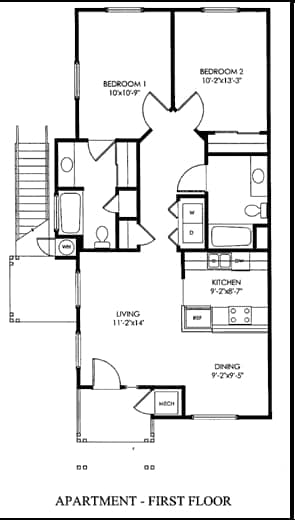 Floorplan - Lincoln Gardens Apartments