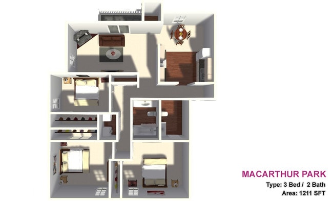 Three Bed / Two Bath - MacArthur Park