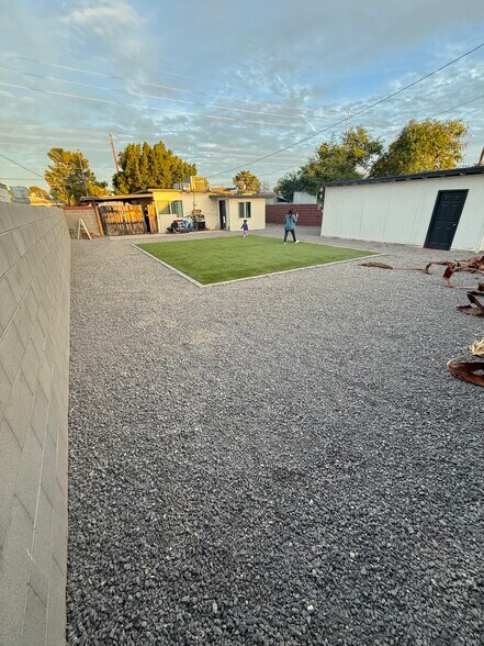Backyard before trees planted - 214 N Horne