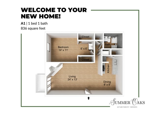 A1 Floor Plan - Summer Oaks