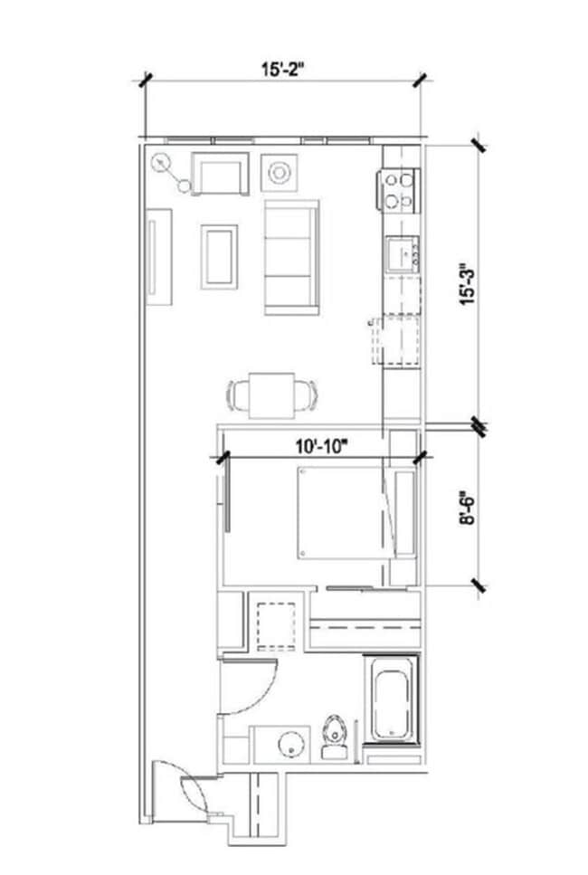 Floorplan - The Hawthorne Apts
