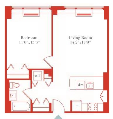 1BR/1BA - The Copper Hill