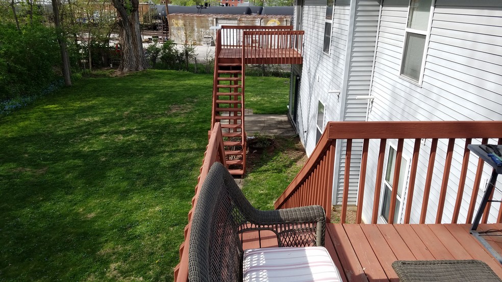 Upstairs deck - 803 S Van Buren St