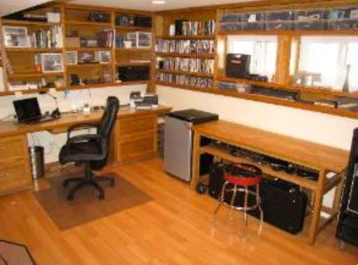 Dedicated Office with shelving - 28W461 Juanita Dr