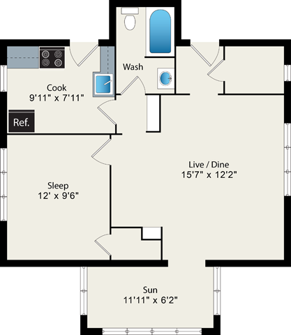 Floorplan - Irving Courts by Reside