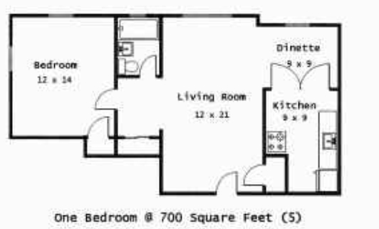 1BR/1BA - Admiral