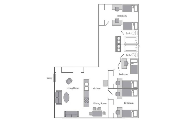 Floorplan - American Avenue Apartments