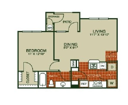 1BR/1BA - Willow Park