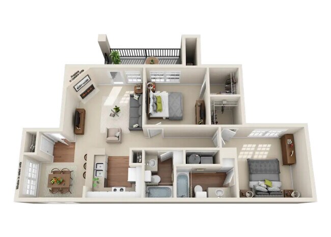 Floorplan - Indian Creek Apartments