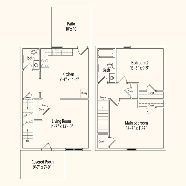 Floorplan - Towns on Evelyn