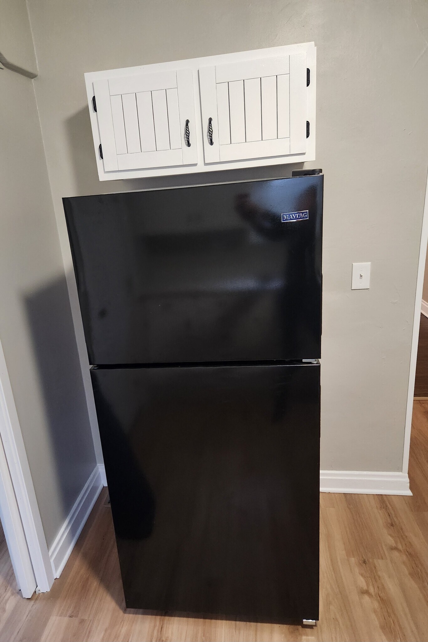 New refrigerator with cabinet - 43 N Roys Ave